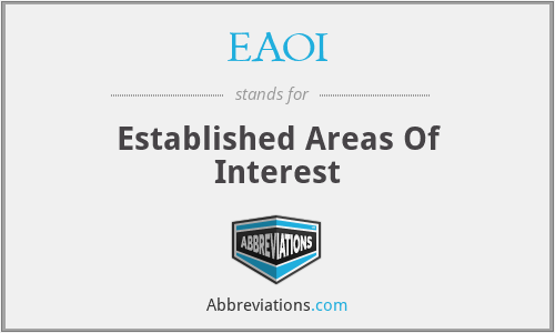 EAOI - Established Areas Of Interest