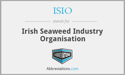 ISIO - Irish Seaweed Industry Organisation