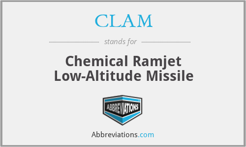 CLAM - Chemical Ramjet Low-Altitude Missile
