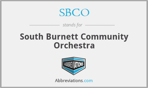 SBCO - South Burnett Community Orchestra
