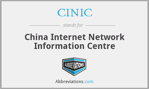 CINIC - China Internet Network Information Centre