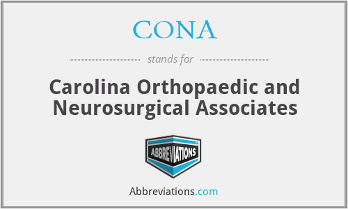CONA - Carolina Orthopaedic and Neurosurgical Associates