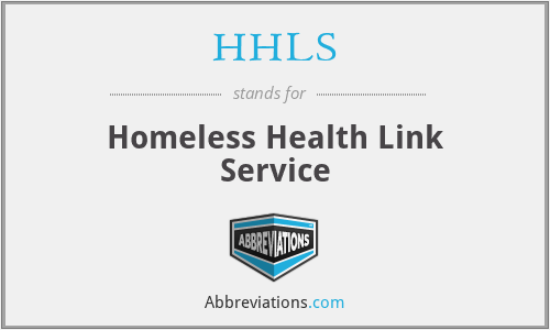 HHLS - Homeless Health Link Service