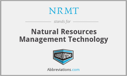 NRMT - Natural Resources Management Technology