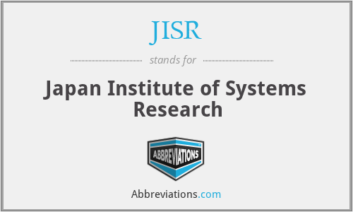 JISR - Japan Institute of Systems Research