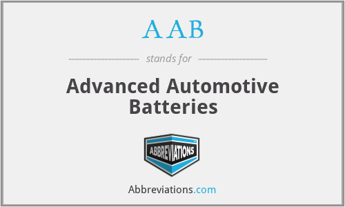 AAB - Advanced Automotive Batteries