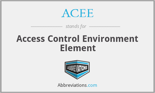 ACEE - Access Control Environment Element