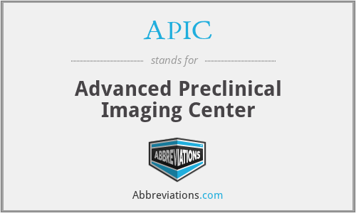 APIC - Advanced Preclinical Imaging Center