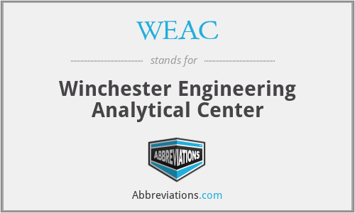 WEAC - Winchester Engineering Analytical Center