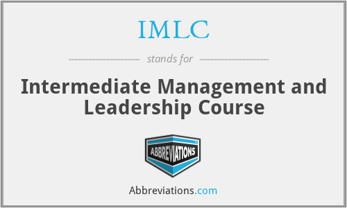 IMLC - Intermediate Management and Leadership Course