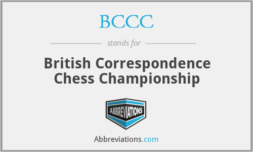 BCCC - British Correspondence Chess Championship