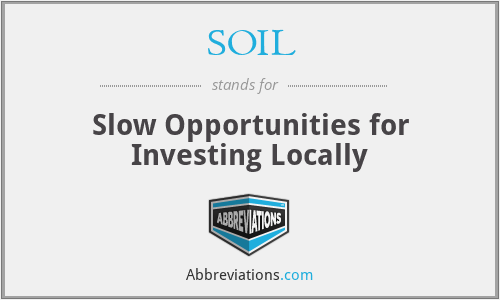 SOIL - Slow Opportunities for Investing Locally
