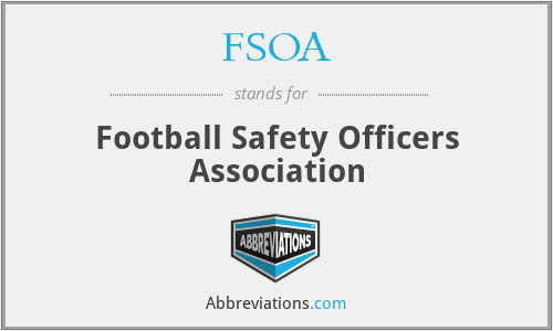 FSOA - Football Safety Officers Association