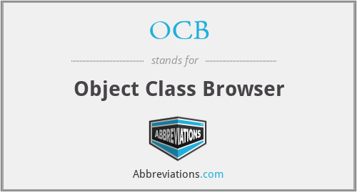 OCB - Object Class Browser