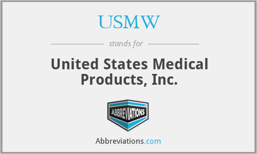 USMW - United States Medical Products, Inc.