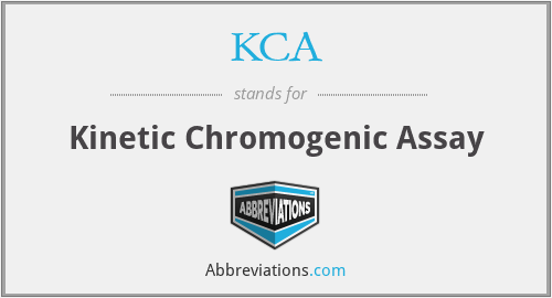 KCA - Kinetic Chromogenic Assay