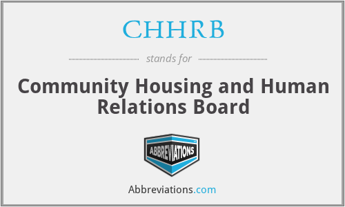 CHHRB - Community Housing and Human Relations Board