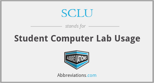 SCLU - Student Computer Lab Usage