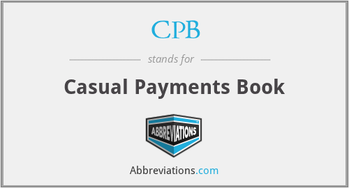CPB - Casual Payments Book