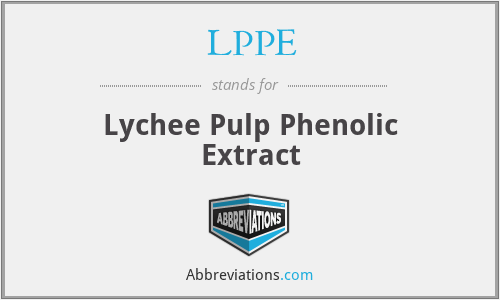 LPPE - Lychee Pulp Phenolic Extract