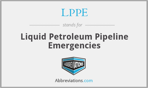 LPPE - Liquid Petroleum Pipeline Emergencies