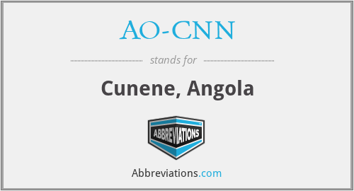 AO-CNN - Cunene, Angola