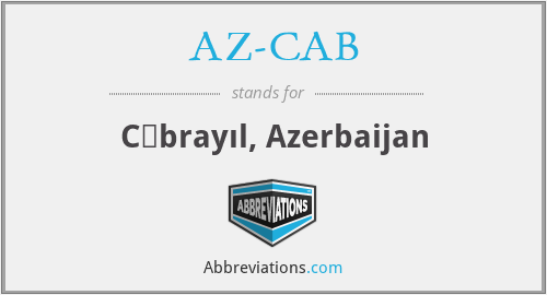 AZ-CAB - Cəbrayıl, Azerbaijan