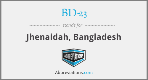 BD-23 - Jhenaidah, Bangladesh