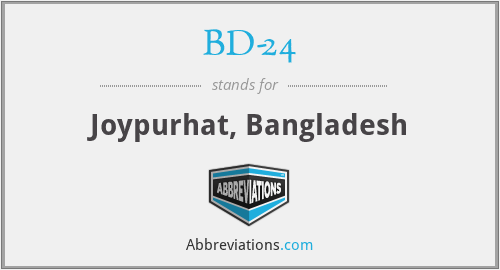 BD-24 - Joypurhat, Bangladesh