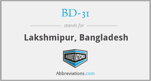 BD-31 - Lakshmipur, Bangladesh