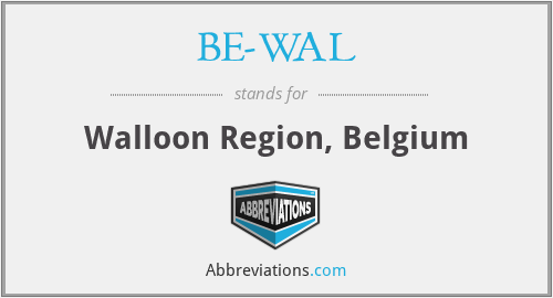 BE-WAL - Walloon Region, Belgium