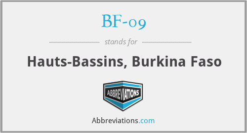 BF-09 - Hauts-Bassins, Burkina Faso