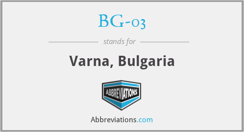 BG-03 - Varna, Bulgaria