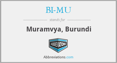 BI-MU - Muramvya, Burundi