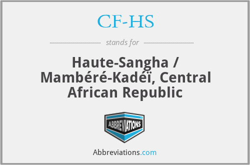 CF-HS - Haute-Sangha / Mambéré-Kadéï, Central African Republic