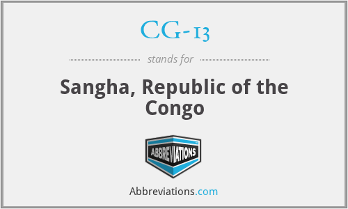CG-13 - Sangha, Republic of the Congo