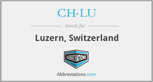 CH-LU - Luzern, Switzerland