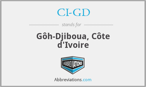 CI-GD - Gôh-Djiboua, Côte d'Ivoire