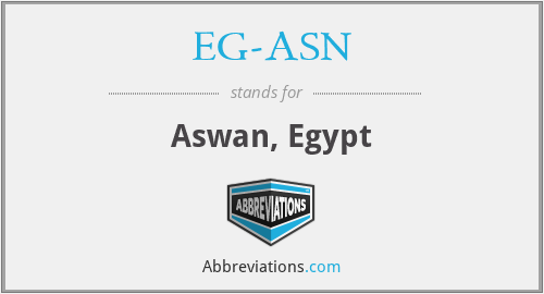 EG-ASN - Aswan, Egypt