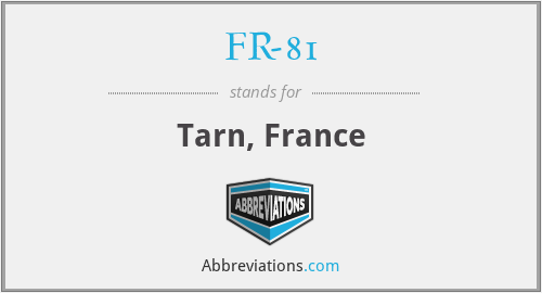 FR-81 - Tarn, France