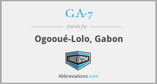 GA-7 - Ogooué-Lolo, Gabon