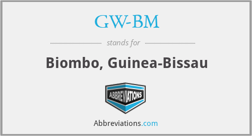 GW-BM - Biombo, Guinea-Bissau