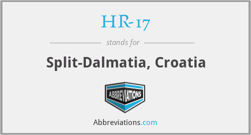 HR-17 - Split-Dalmatia, Croatia