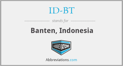 ID-BT - Banten, Indonesia