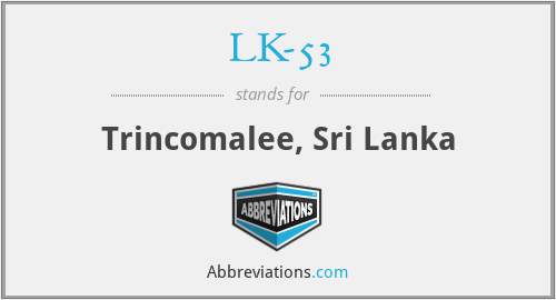 LK-53 - Trincomalee, Sri Lanka
