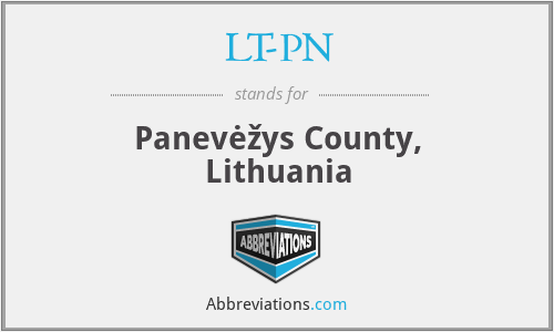 LT-PN - Panevėžys County, Lithuania