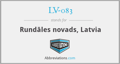 LV-083 - Rundāles novads, Latvia