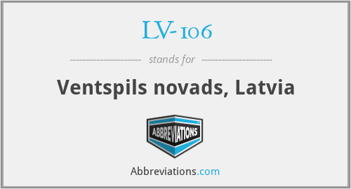 LV-106 - Ventspils novads, Latvia