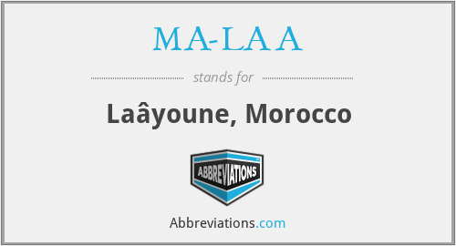 MA-LAA - Laâyoune, Morocco