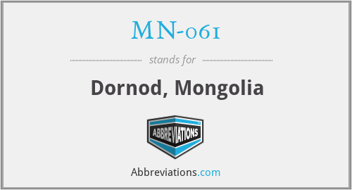 MN-061 - Dornod, Mongolia